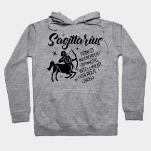 Sagittarius Zodiac Sign Positive Personality Traits Hoodie